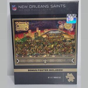 NFL New Orleans Saints Jigsaw Puzzle Football 500 Pieces Pcs Find Joe Journeyman